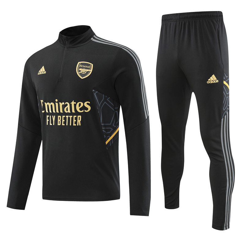 AAA Quality Arsenal 22/23 Tracksuit - Black/Golden